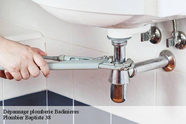 Dépannage plomberie  badinieres-38300 Plombier Baptiste 38