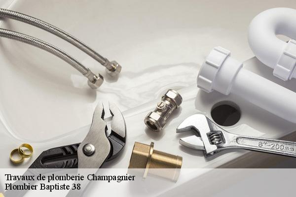 Travaux de plomberie  champagnier-38800 Plombier Baptiste 38