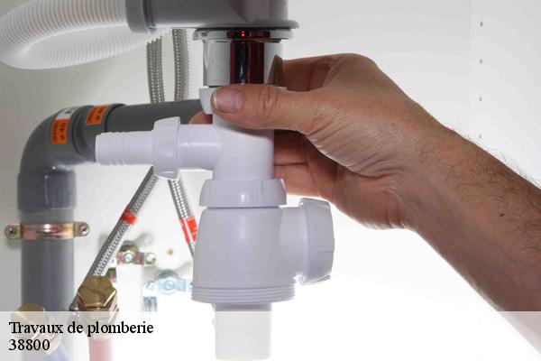 Travaux de plomberie 38800