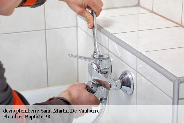 devis plomberie  saint-martin-de-vaulserre-38480 Plombier Baptiste 38